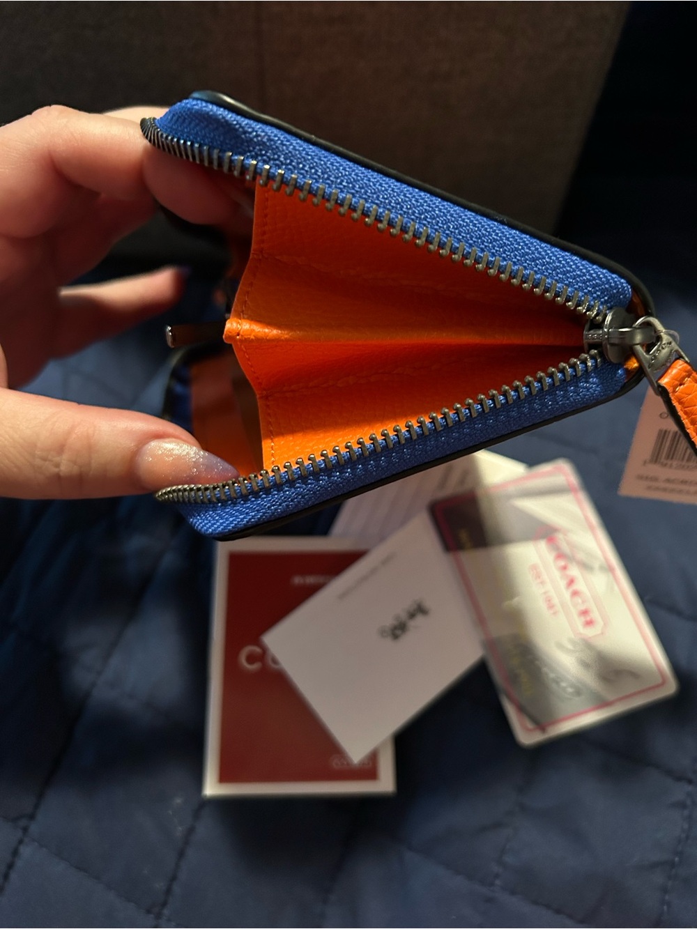 Coach Knicks zip around wallet NEW - Picture 6 of 8